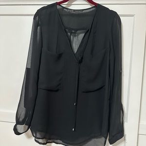 Zara top , size XS , black